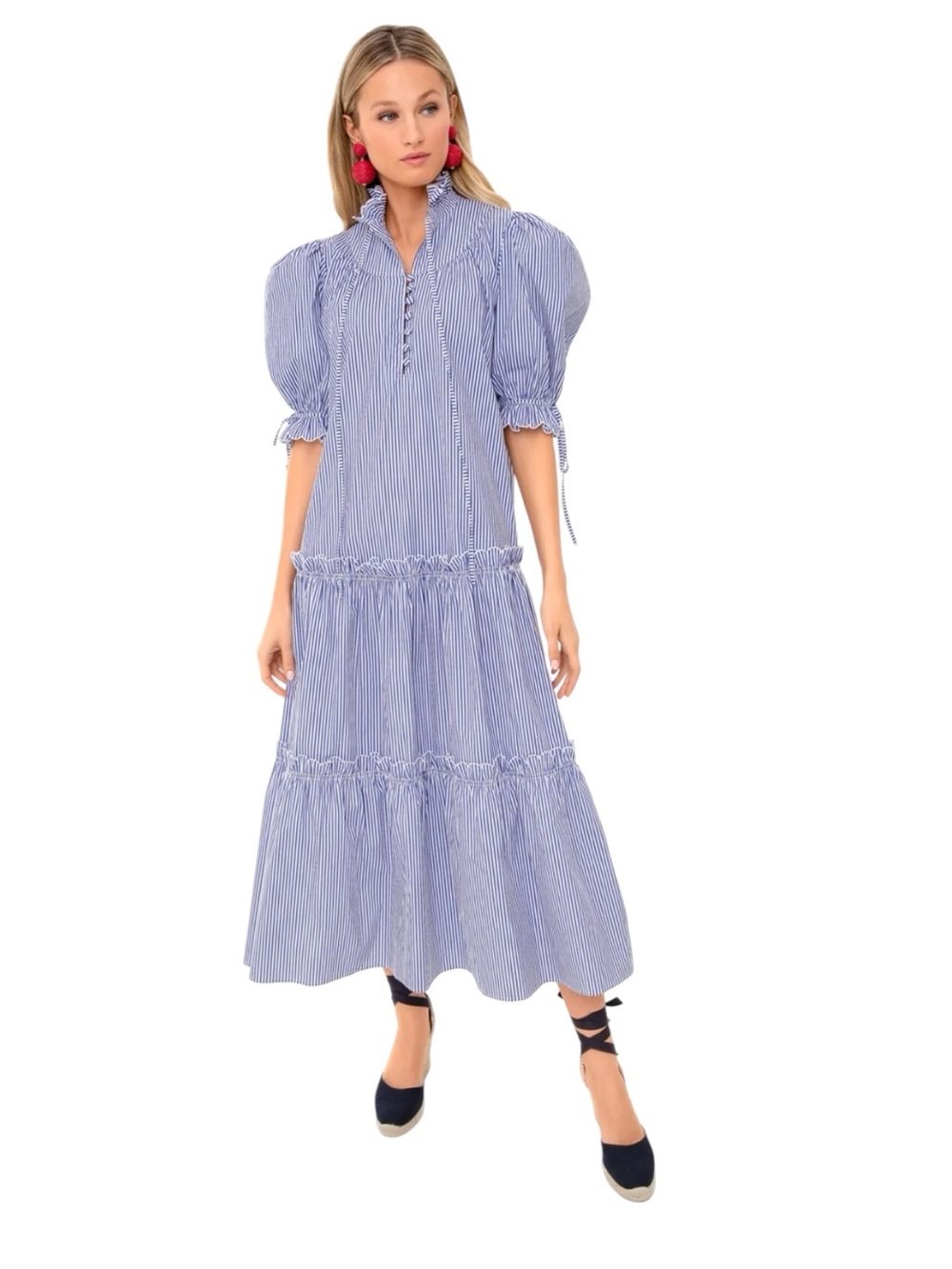 Hunter Bell Holloway dress. Blue Stripe. S. EUC